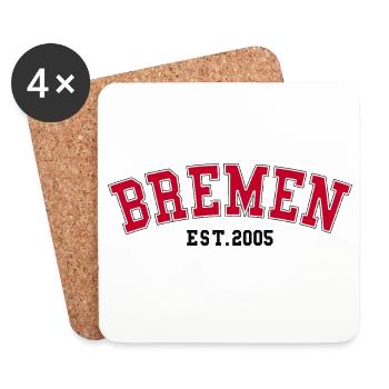 Bremen Est. 2005 - Coasters (set of 4) - white - Front