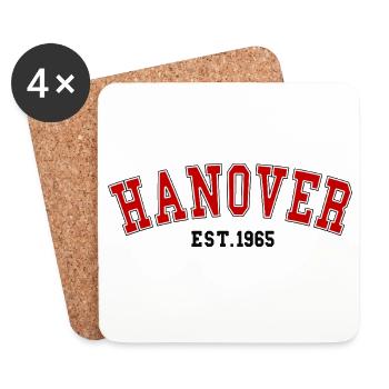 Hanovre Est. 1965 - Dessous de verre (lot de 4) - blanc - Devant