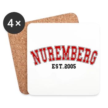 Nuremberg Est. 2005 - Dessous de verre (lot de 4) - blanc - Devant