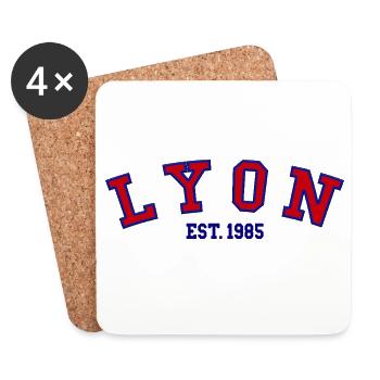Lyon Est. 1985 - Untersetzer (4er-Set) - Weiß - Vorne
