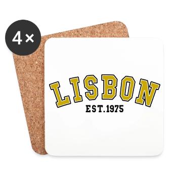 Lisbon Est. 1975 - Coasters (set of 4) - white - Front