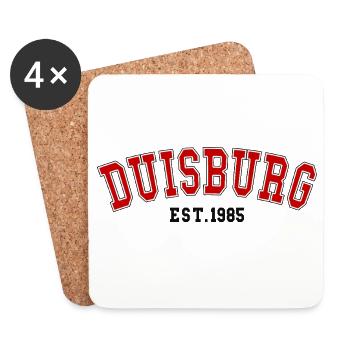 Duisburg Est. 1985 - Untersetzer (4er-Set) - Weiß - Vorne