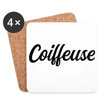Hairdresser Make-up Stylist Professional Hair Stylist - Coasters (set of 4) - white - Front