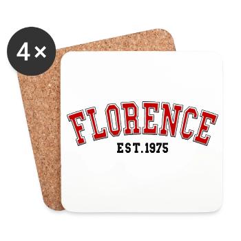 Florenz Est. 1975 - Untersetzer (4er-Set) - Weiß - Vorne