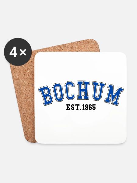 Bochum Est. 1965 - Untersetzer (4er-Set) - Weiß