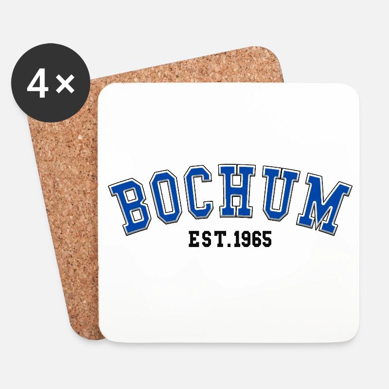 Bochum Est. 1965 - Untersetzer (4er-Set) - Weiß