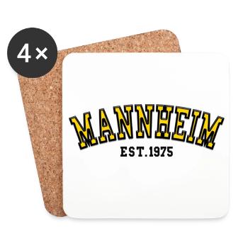 Mannheim Est 1975 - Coasters (set of 4) - white - Front