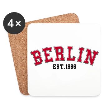 Berlin, gegründet 1996 - Untersetzer (4er-Set) - Weiß - Vorne