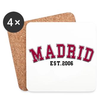 Madrid Fondé en 2006 - Dessous de verre (lot de 4) - blanc - Devant