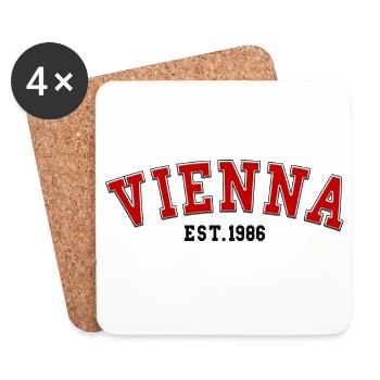 Vienna Est. 1986 - Coasters (set of 4) - white - Front