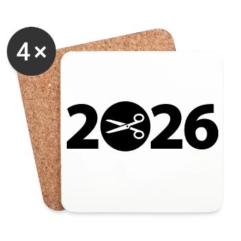 Tailor 2026, Handwork 2026 - Coasters (set of 4) - white - Front