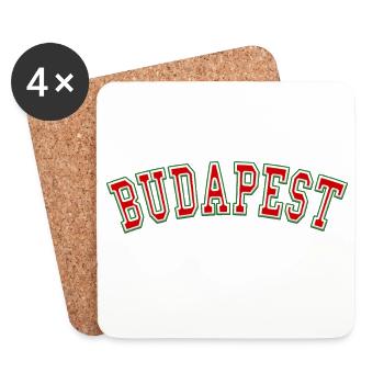Budapest, gegründet 1986 - Untersetzer (4er-Set) - Weiß - Vorne