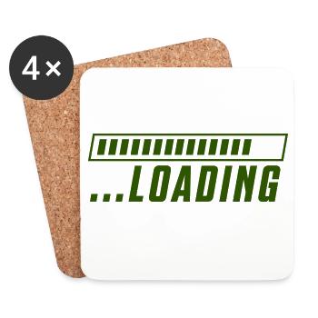 Loading - Untersetzer (4er-Set) - Weiß - Vorne