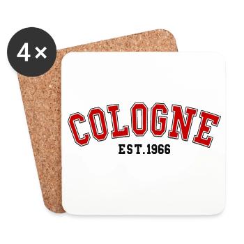 Cologne Est. 1966 - Coasters (set of 4) - white - Front