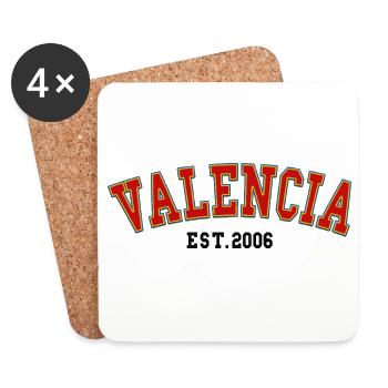 Valencia gegründet 2006 - Untersetzer (4er-Set) - Weiß - Vorne