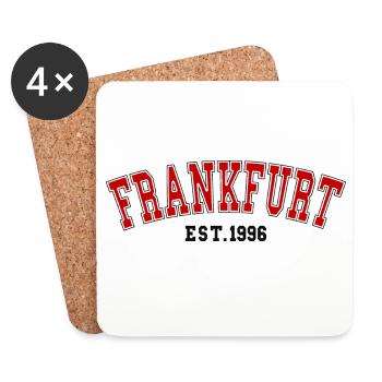 Est. Francfort, 1996 - Dessous de verre (lot de 4) - blanc - Devant