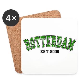 Rotterdam Est. 2006 - Coasters (set of 4) - white - Front