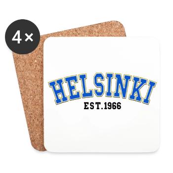 Helsinki Est. 1966 - Coasters (set of 4) - white - Front
