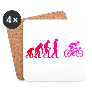 Roadbike artwork for your outfit - Coasters (set of 4) - white - Front