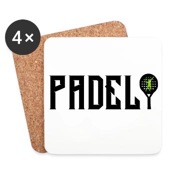 Padel - Dessous de verre (lot de 4) - blanc - Devant