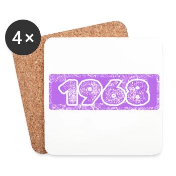 1968 - Untersetzer (4er-Set) - Weiß - Vorne