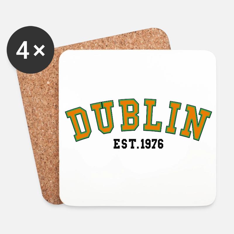Dublin Est. 1976 - Coasters (set of 4) - white