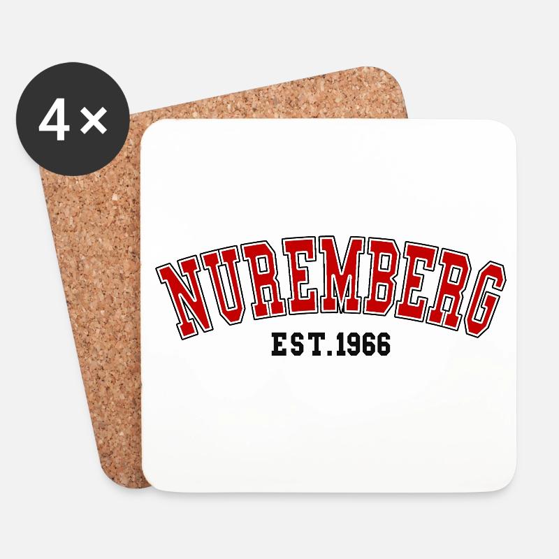 Nürnberg gegründet 1966 - Untersetzer (4er-Set) - Weiß