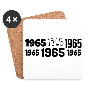 1965 - Awesome since 1965 - Coasters (set of 4) - white - Front
