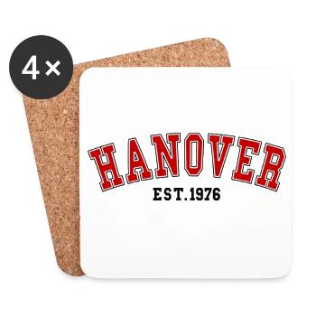Hannover gegründet 1976 - Untersetzer (4er-Set) - Weiß - Vorne