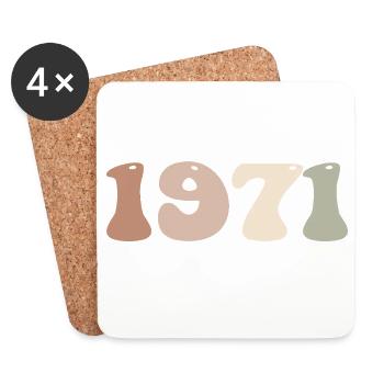 1971 - Coasters (set of 4) - white - Front
