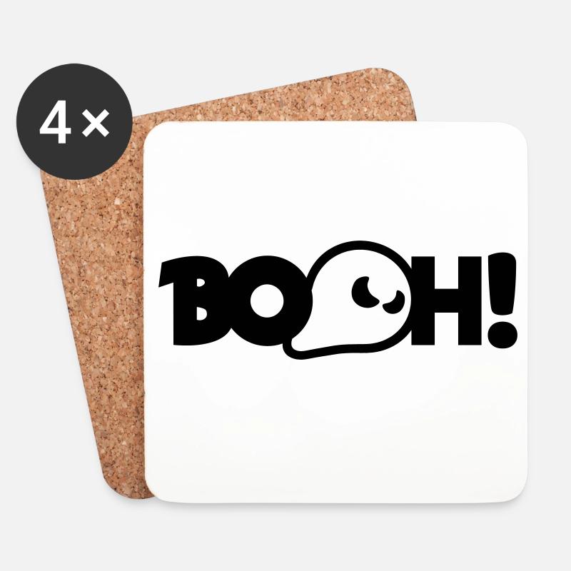 Booh - Untersetzer (4er-Set) - Weiß