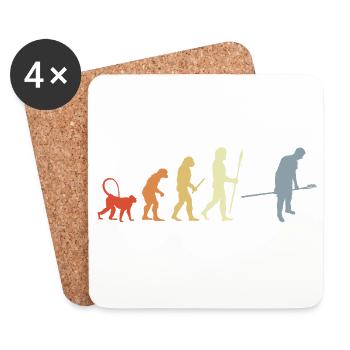 Baker Evolution Retro Look - Coasters (set of 4) - white - Front