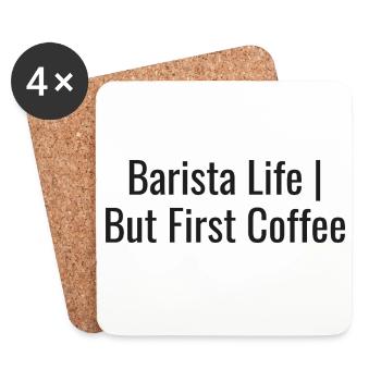 Barista Life Coffee - Untersetzer (4er-Set) - Weiß - Vorne