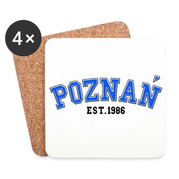 Poznań Fondée en 1986 - Dessous de verre (lot de 4) - blanc - Devant