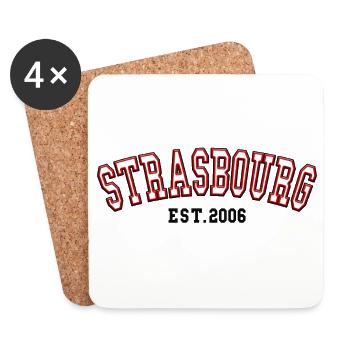 Strasbourg Est. 2006 - Coasters (set of 4) - white - Front
