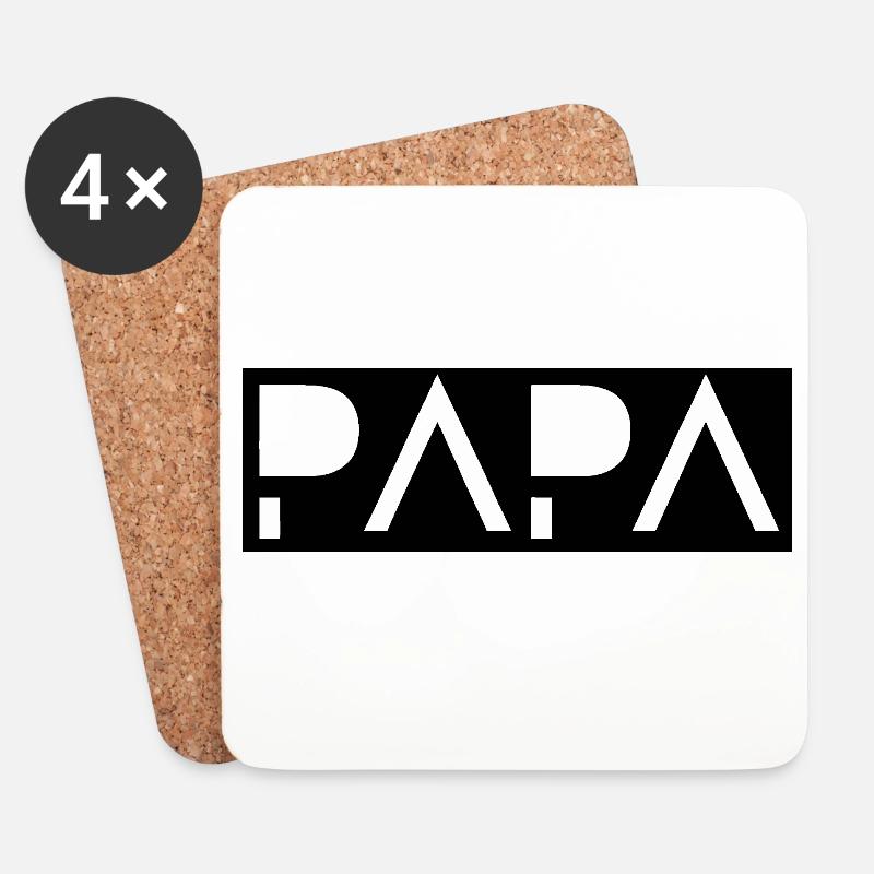 Dad - Coasters (set of 4) - white