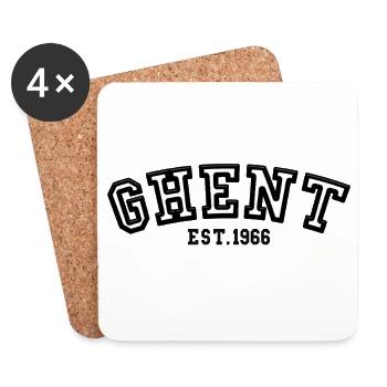 Ghent Est. 1966 - Coasters (set of 4) - white - Front