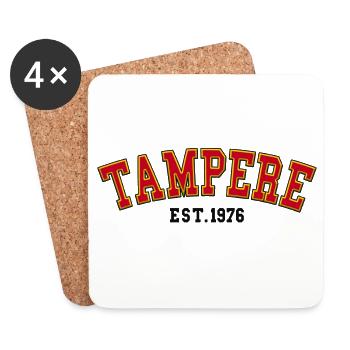 Tampere Est. 1976 - Coasters (set of 4) - white - Front