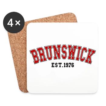 Brunswick Fondée en 1976 - Dessous de verre (lot de 4) - blanc - Devant