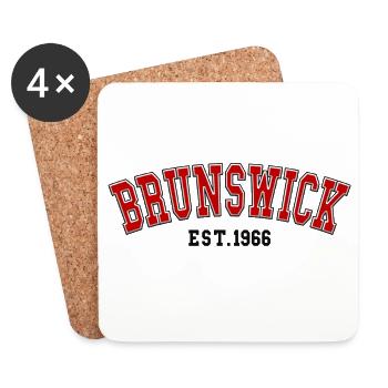 Brunswick Est. 1966 - Coasters (set of 4) - white - Front