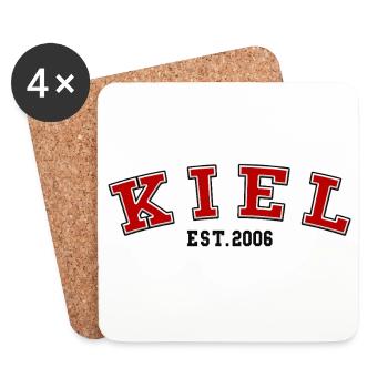 Kiel Fondé en 2006 - Dessous de verre (lot de 4) - blanc - Devant