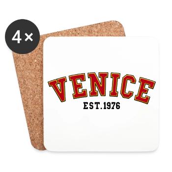 Venise fondée en 1976 - Dessous de verre (lot de 4) - blanc - Devant