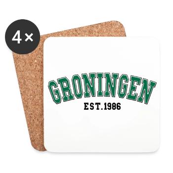 Groningen gegründet 1986 - Untersetzer (4er-Set) - Weiß - Vorne