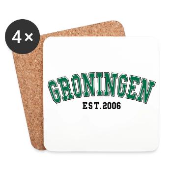 Groningue fondée en 2006 - Dessous de verre (lot de 4) - blanc - Devant