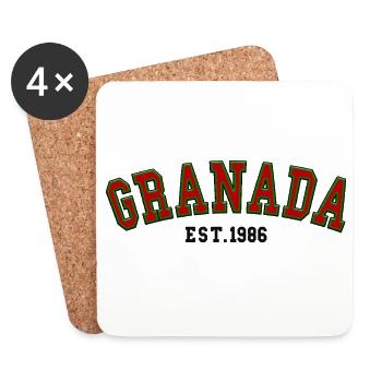 Granada Est. 1986 - Coasters (set of 4) - white - Front