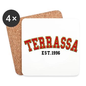 Terrassa Est. 1996 - Coasters (set of 4) - white - Front