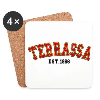Terrassa Est. 1966 - Coasters (set of 4) - white - Front
