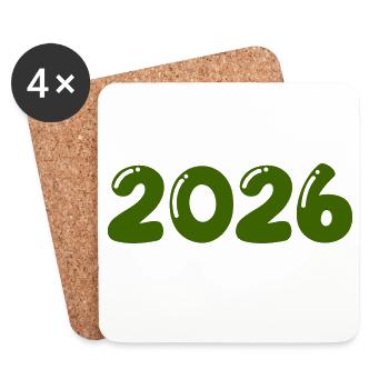 2026 - Coasters (set of 4) - white - Front