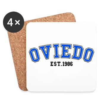 Oviedo Est. 1986 - Coasters (set of 4) - white - Front