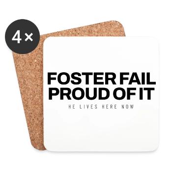 Tierschutz - Foster Fail Proud Of It - Tierheim - Untersetzer (4er-Set) - Weiß - Vorne